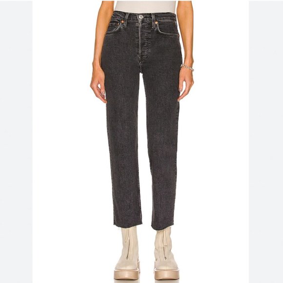 Re/Done Black Women's Jeans - Picture 1 of 5